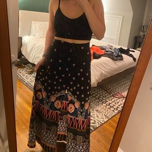 Express maxi skirt with slit